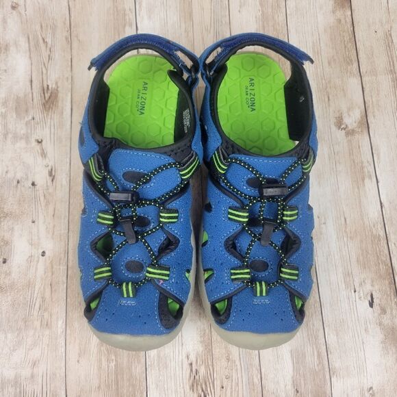 Arizona Boys Blue Green Sandals size 3 - Picture 2 of 5